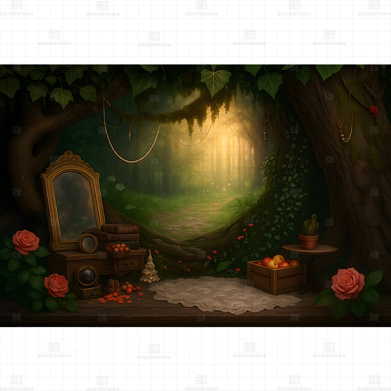 Enchanted Forest Printed Baby Backdrop