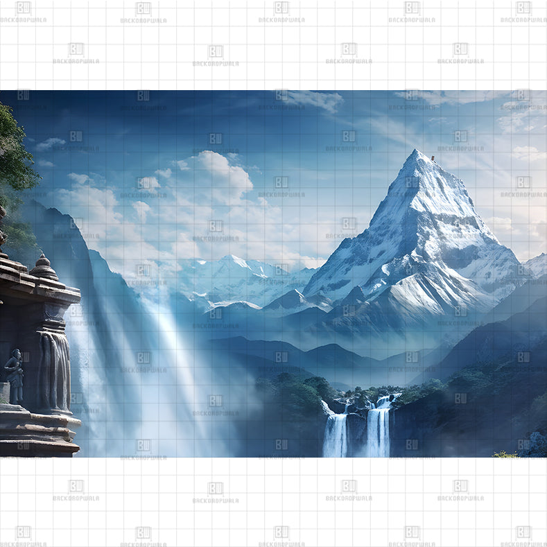 Rays of the Divine Printed Backdrop