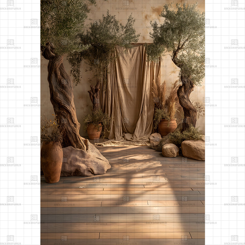 The Olive Grove Stage Printed Maternity Backdrop