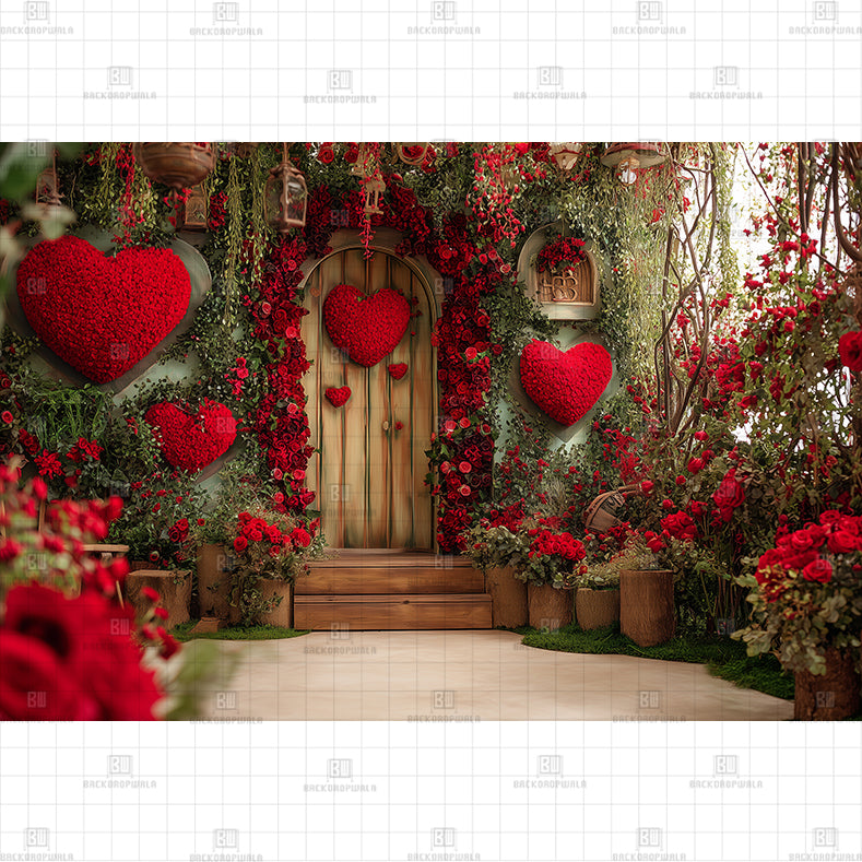 The Doorway to Love Printed Baby Backdrop