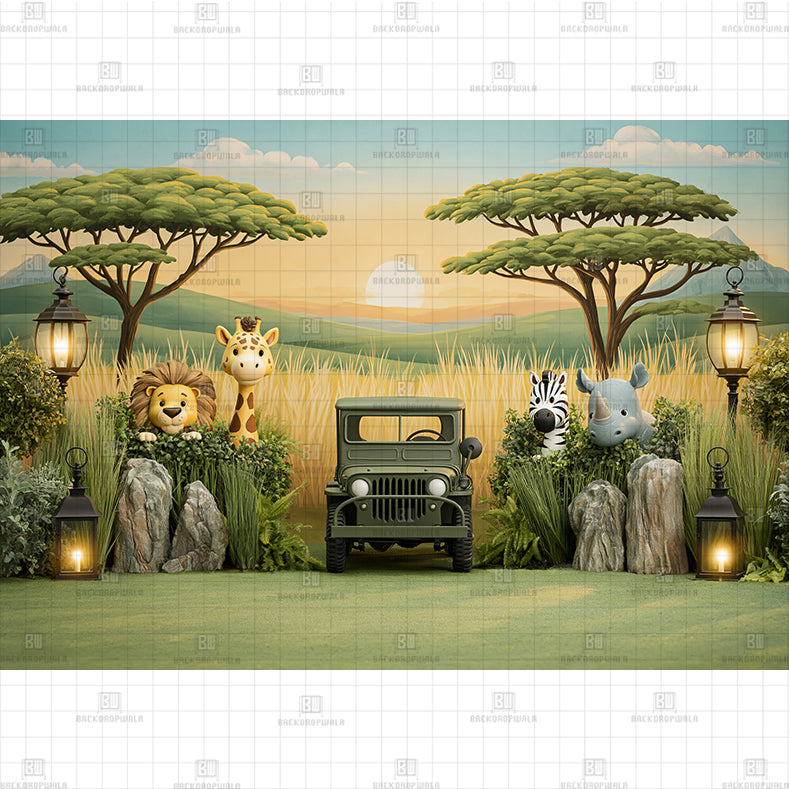 Dark Forest Printed Baby Backdrop
