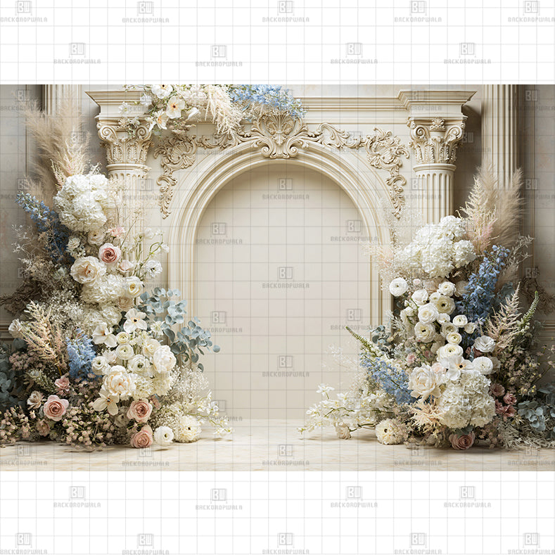 Blue Flower shop Printed Baby Backdrop (Copy)