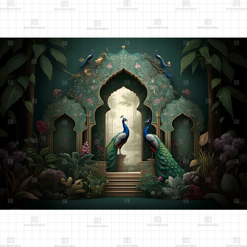 Emerald Palace Sanctuary Printed Baby Backdrop