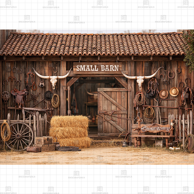 Desert Saloon Vibe Printed Baby Backdrop