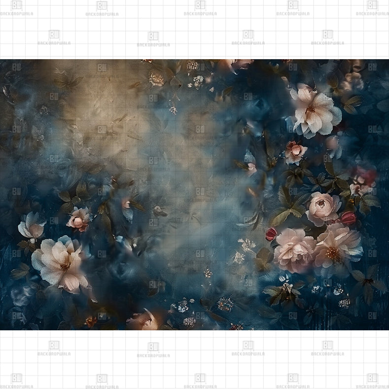 Soft Rose Garden Backdrop Printed Born Baby Backdrop