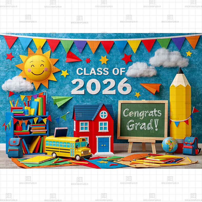Class of 2026 printed Baby Backdrop