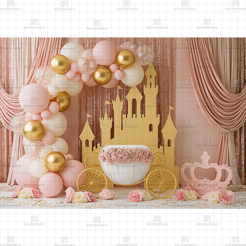 Enchanted Castle Printed Baby Backdrop