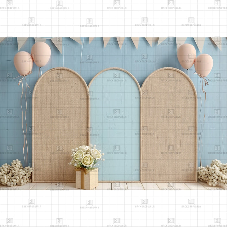 Simple Arched Backdrop Printed Baby Backdrop – Backdropwala