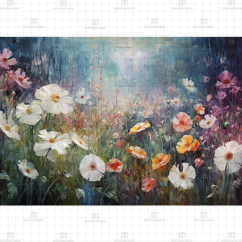 Meadow Of Dreams Backdrop Printed Born Baby Backdrop