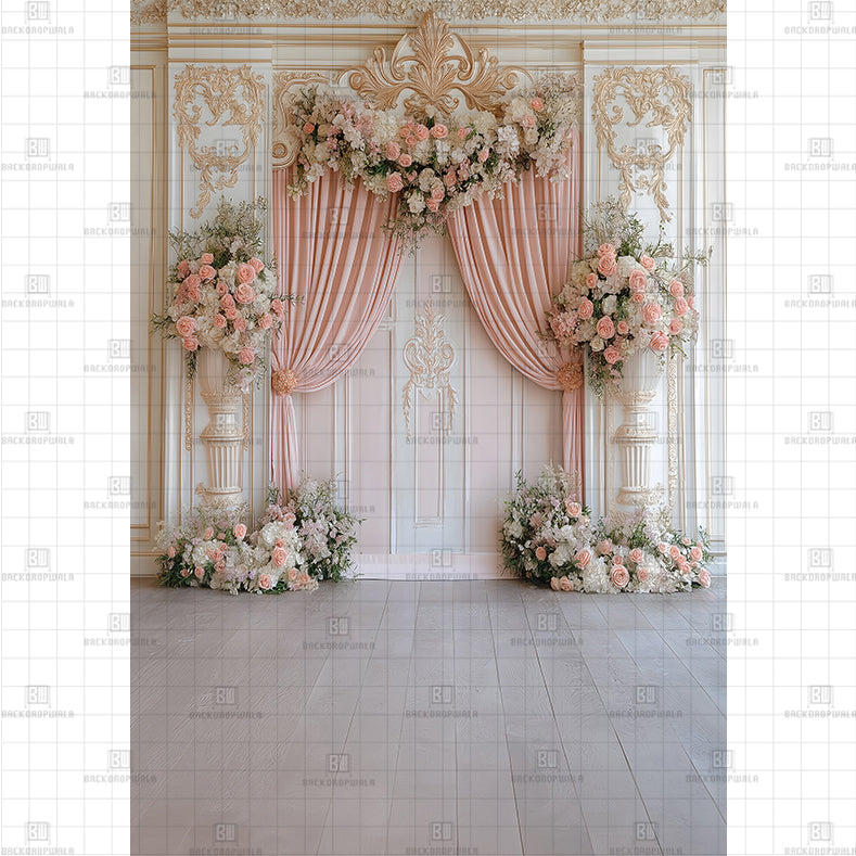 Blush Regency Grandeur Printed Maternity Backdrop