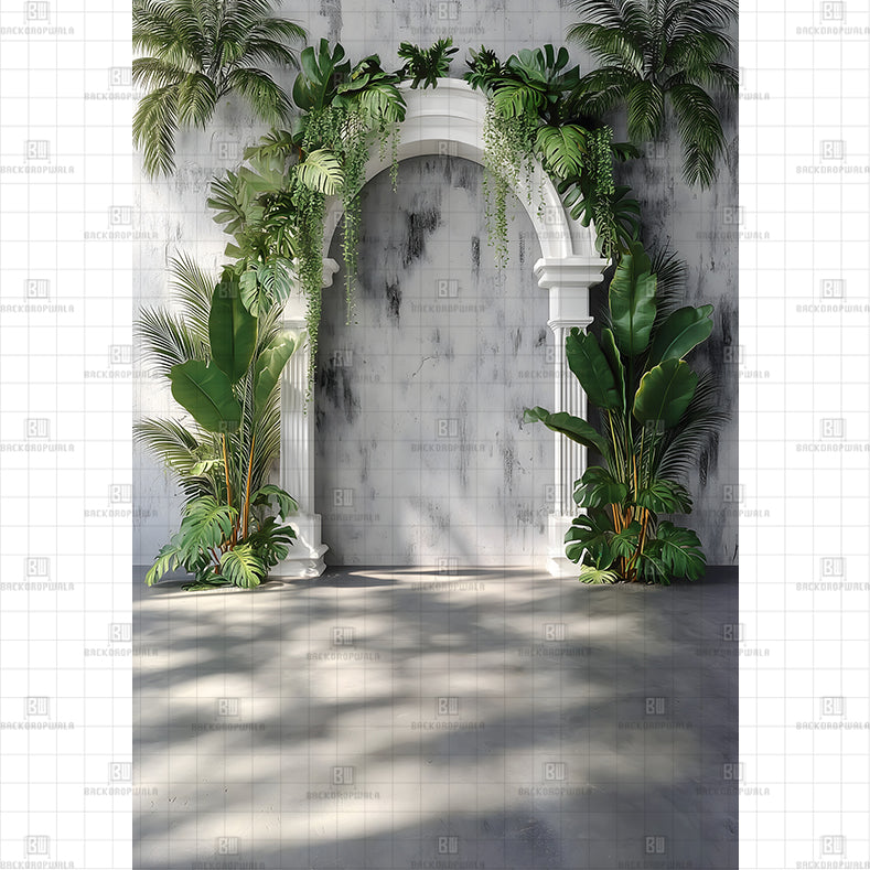 Stucco Breeze Gallery Arch Backdrop Printed Maternity Backdrop