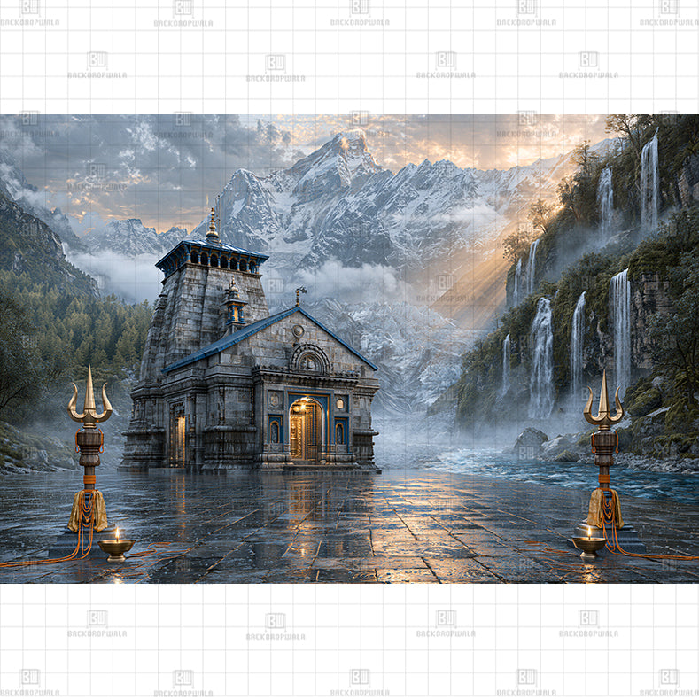 Crystal Lake Reflection Printed Baby Backdrop