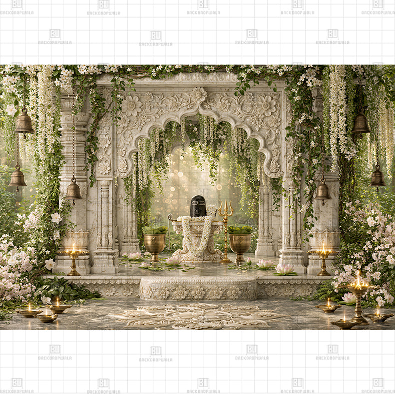 BEAUTYFUL NATURE SURROUNDED SHIVLINGA