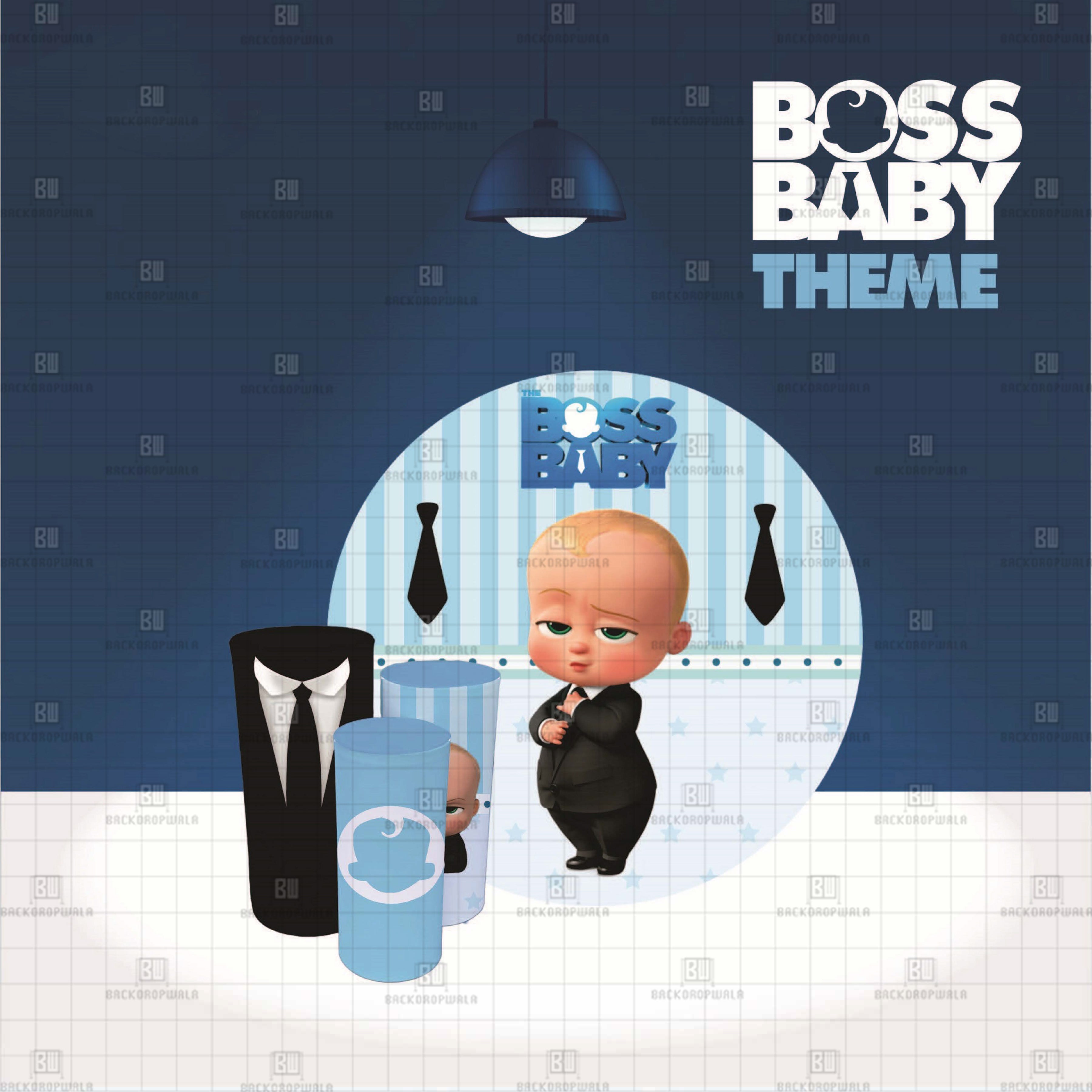 Boss Baby Theme Event Ring & Drum Cover Set