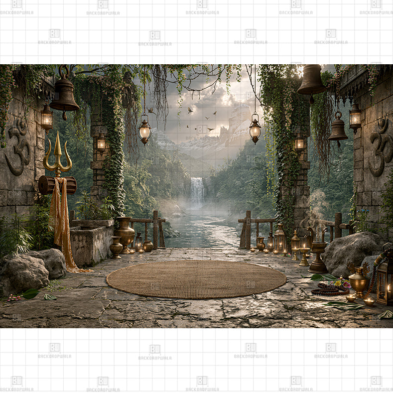 JUNGLE IN SHRAVAN MASS THEME BACKDROP