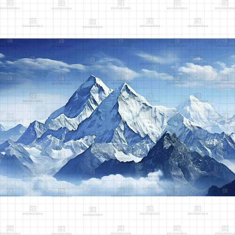 Kailash Parvat Peak Printed Baby Backdrop