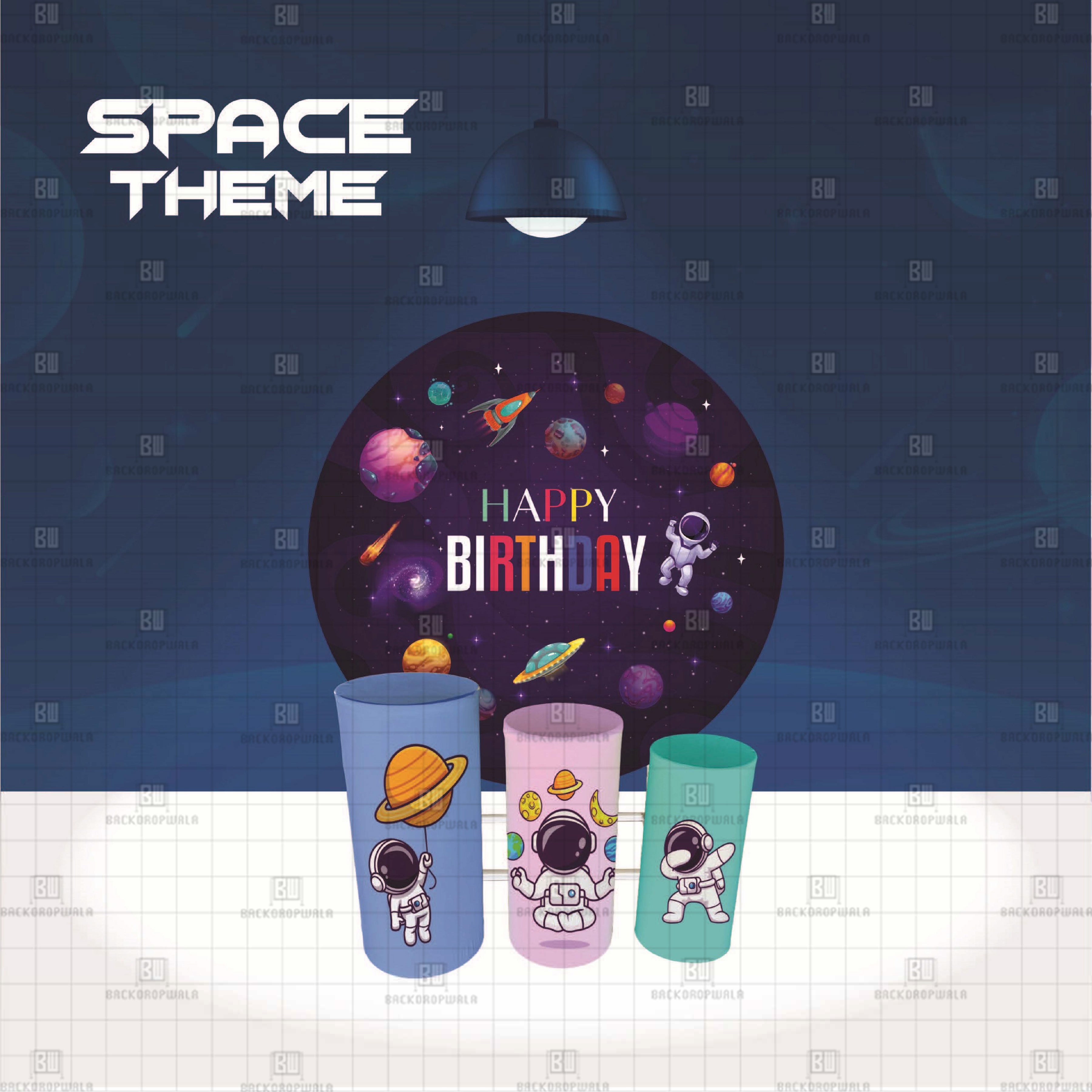Space Theme Event Ring & Drum Cover Set