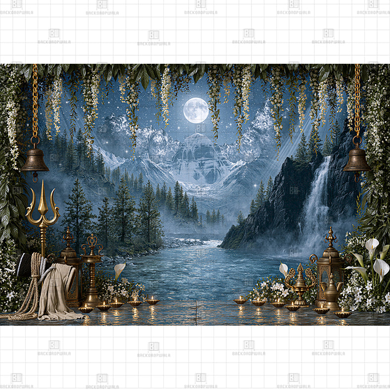 Himalayan Sacred Summit Printed Baby Backdrop