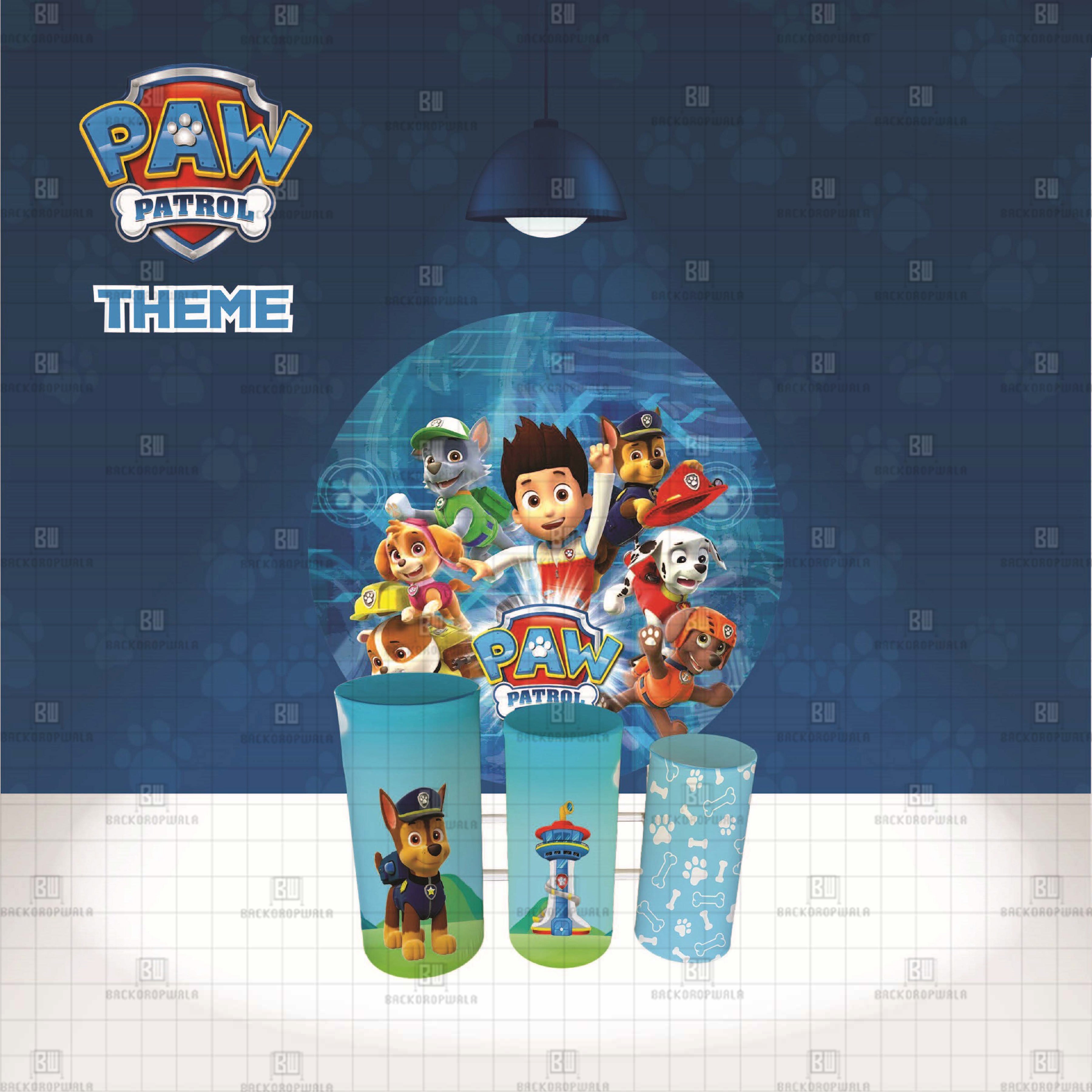 Paw Patrol Theme Event Ring & Drum Cover Set