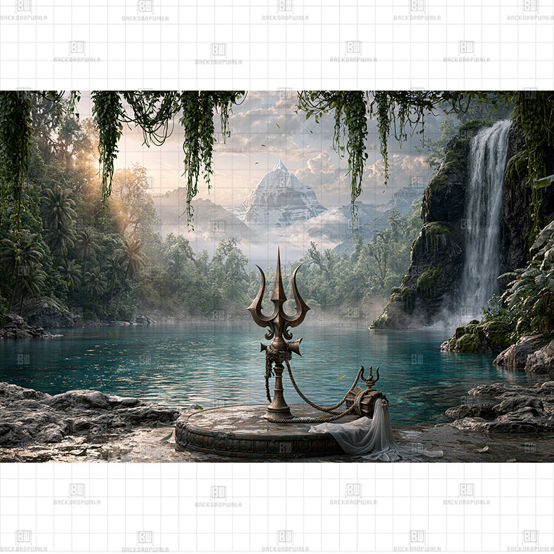 Trishul Serenity Printed Backdrop