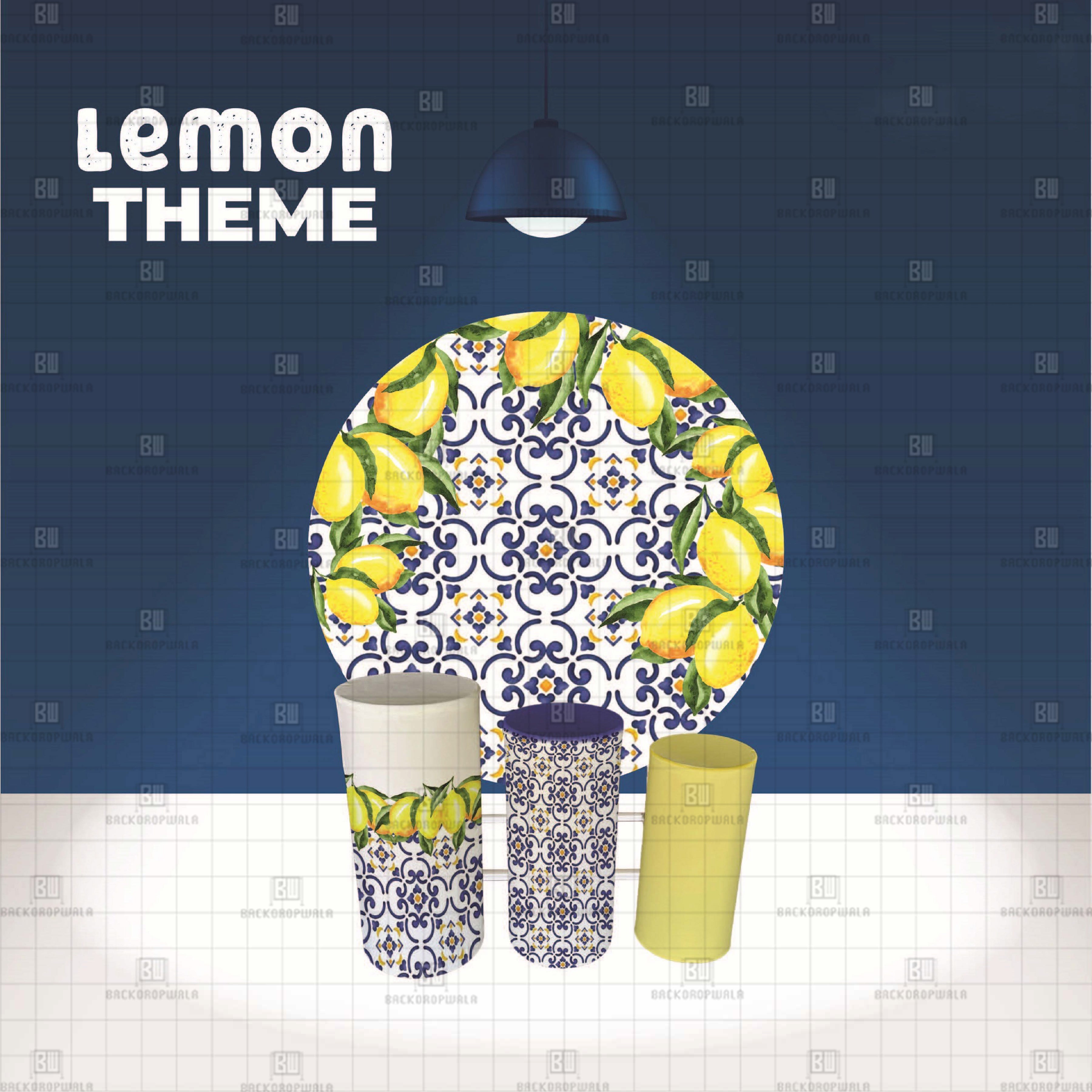 Lemon Theme Event Ring & Drum Cover Set