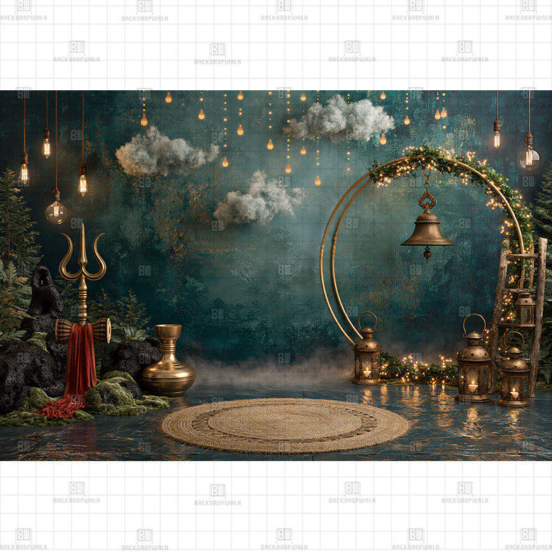 Shravan Mass Domain Printed Backdrop