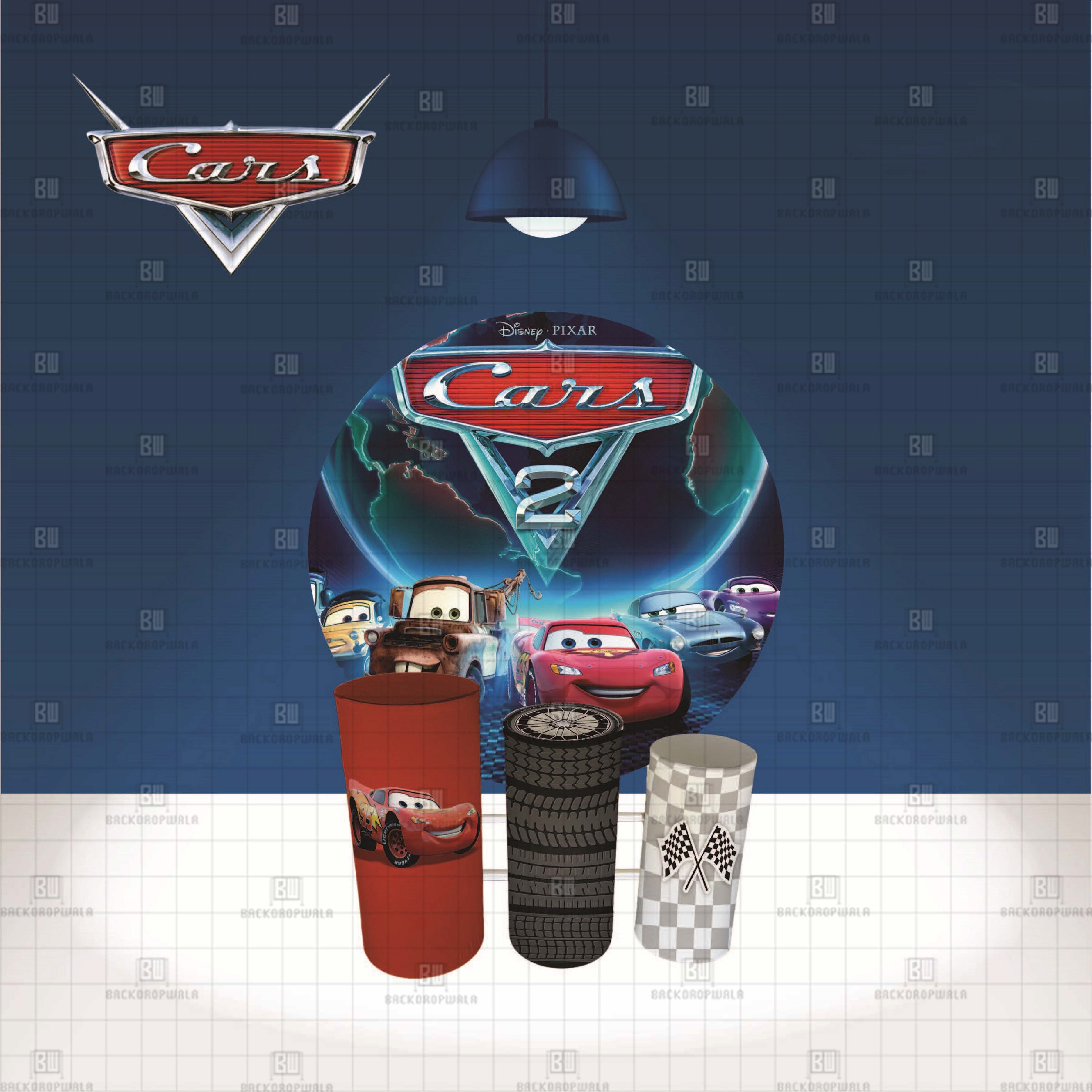 Cars Theme Event Ring & Drum Cover Set