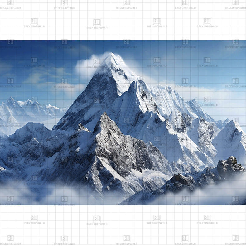Misty Mountain Abode Printed Baby Backdrop