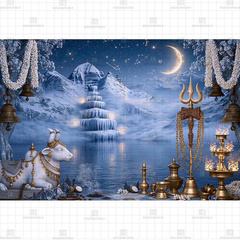 Sacred Echoes of the Himalayas Prited Baby Backdrop