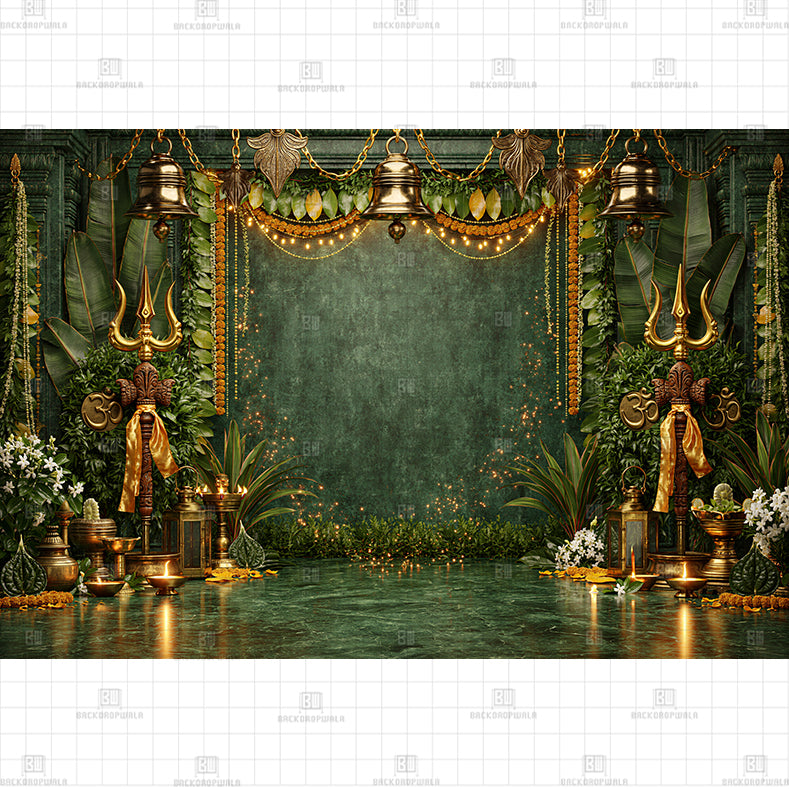 Divine Peak Sanctuary Printed Baby Backdrop