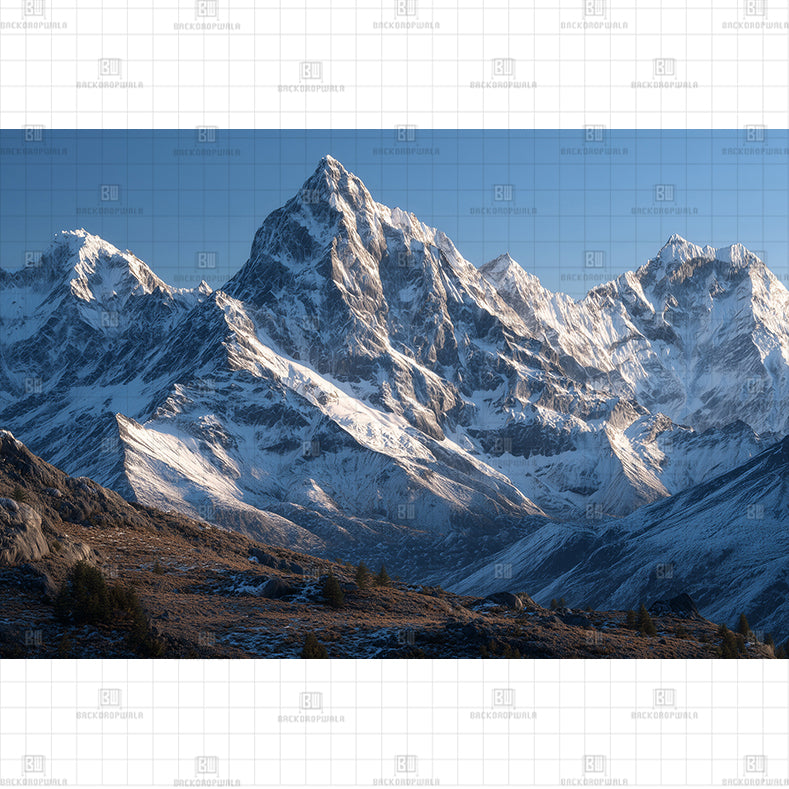 The Silent Himalayan Giant Prited Baby Backdrop