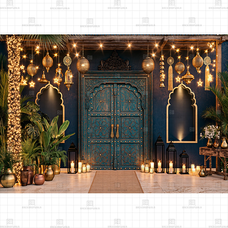 Starlight Darwaza Printed Diwali Baby Backdrop