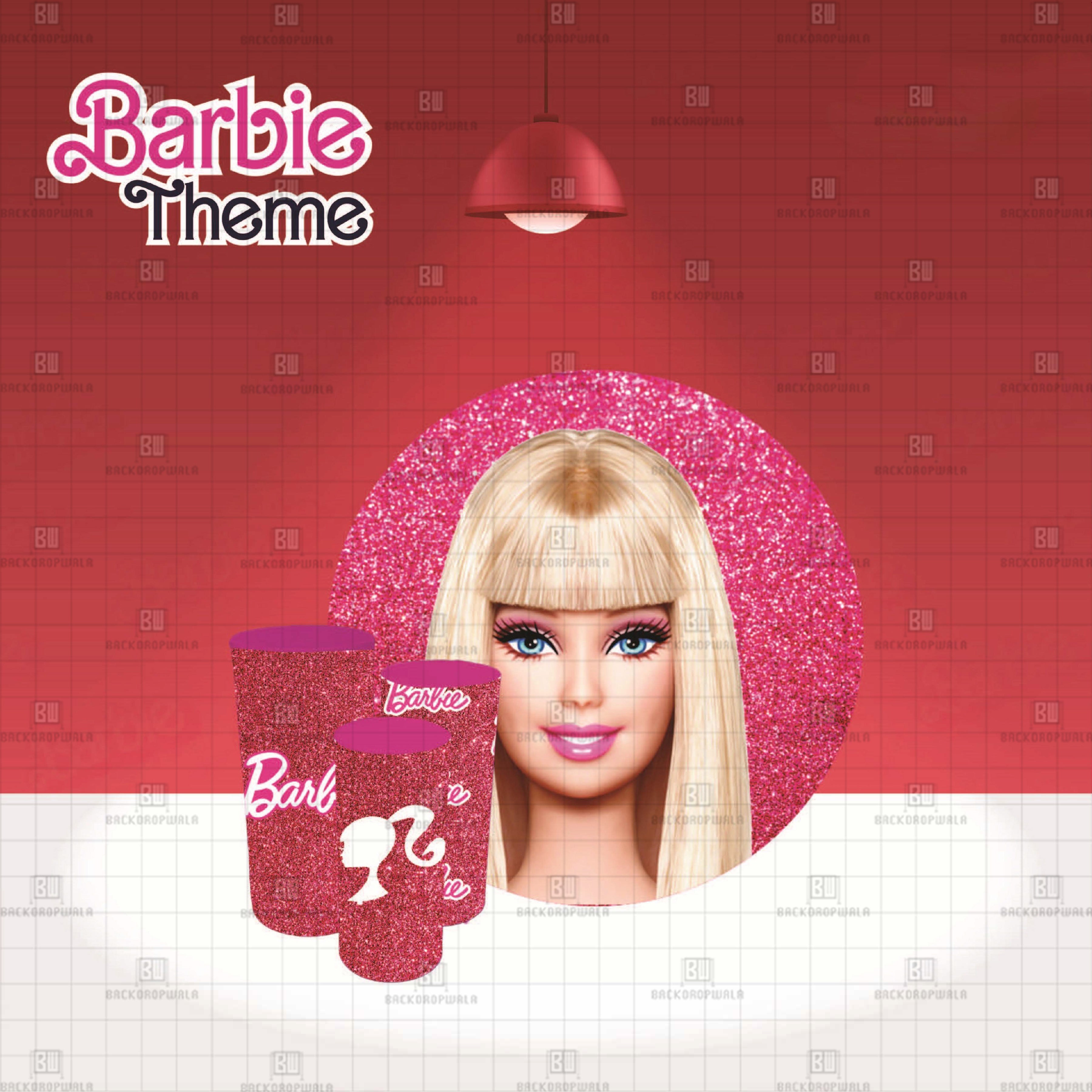 Barbie Theme Event Ring & Drum Cover Set