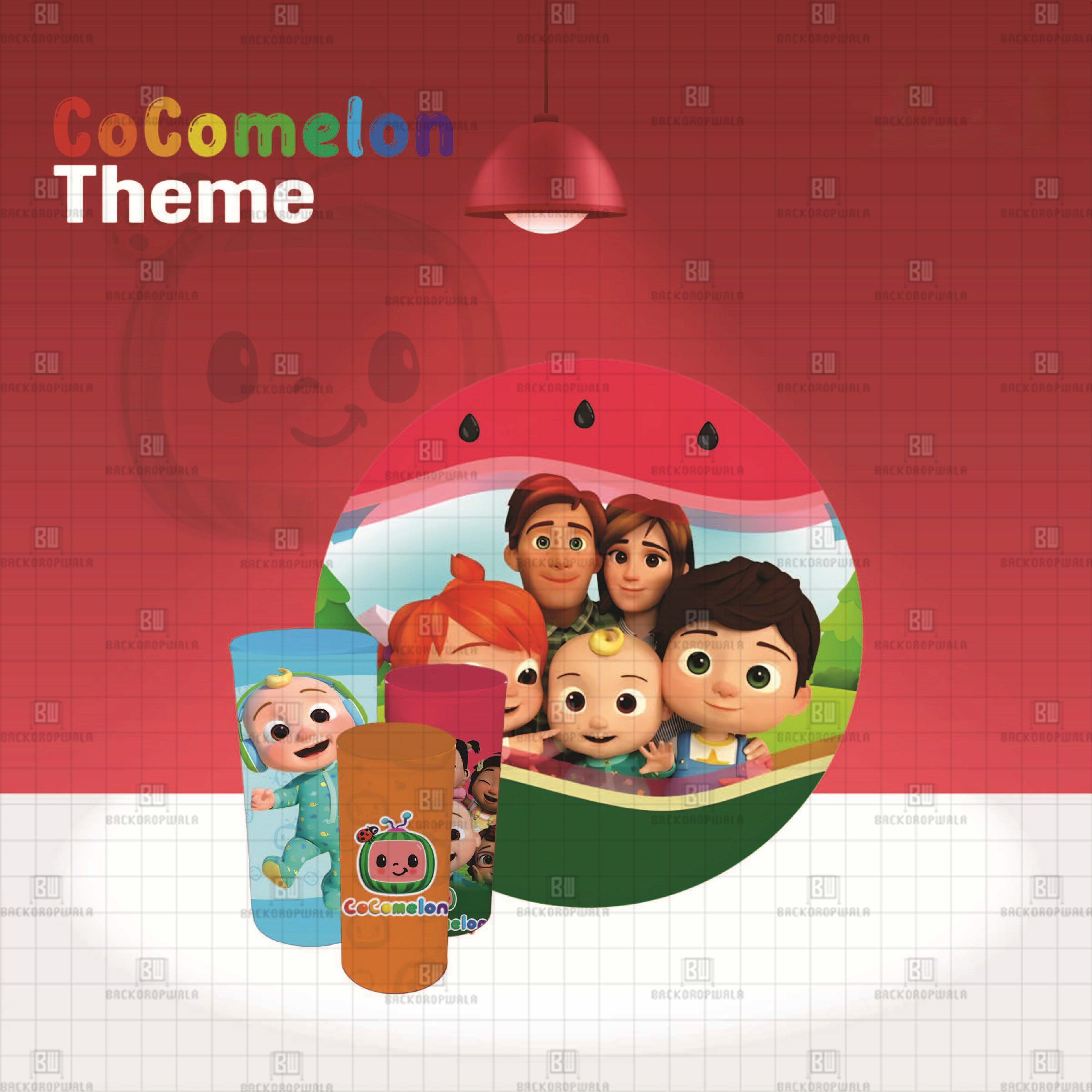 Cocomelon Theme Event Ring & Drum Cover Set