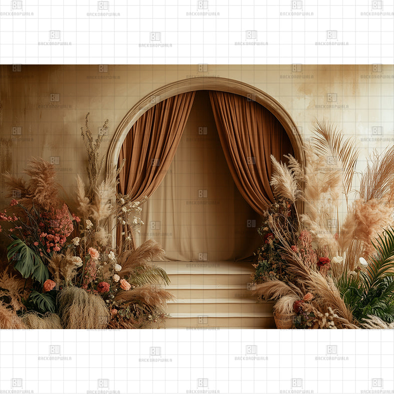 Rustic Arches Printed Baby Backdrop