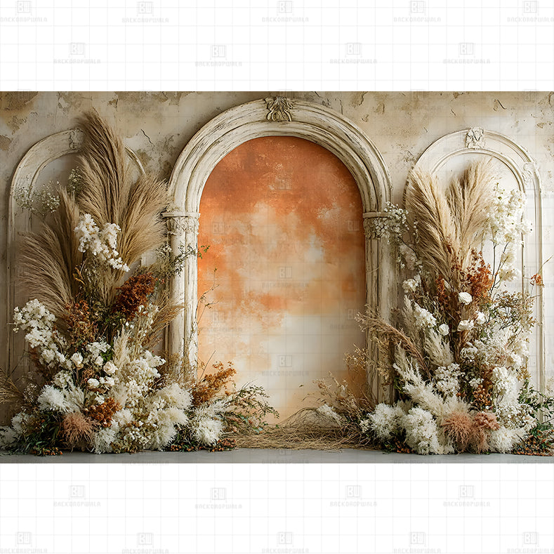 Rustic Arches Printed Baby Backdrop