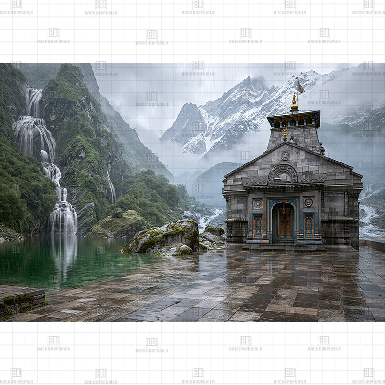 Shiva Hidden Cave Printed Baby Backdrop