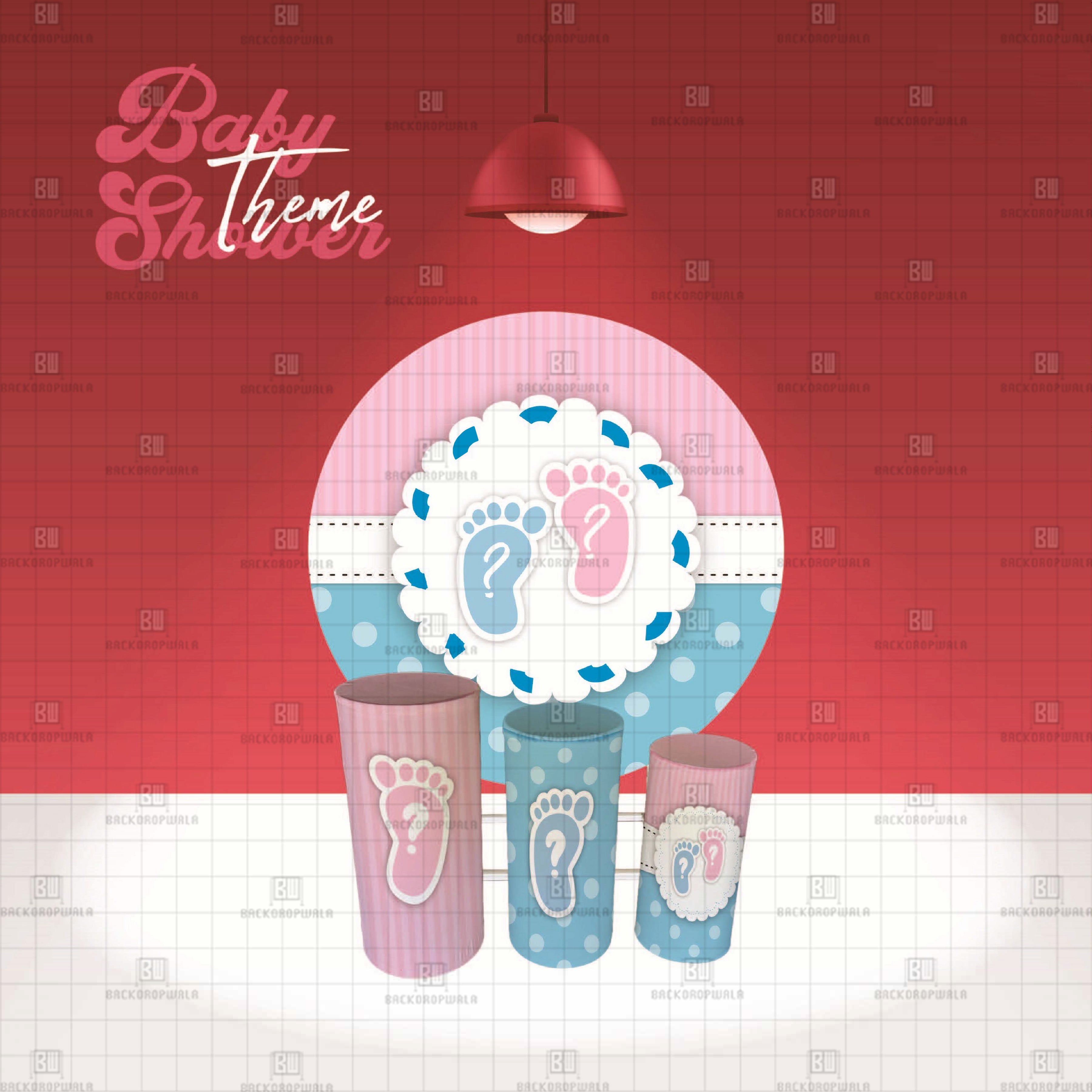Baby Shower Theme Event Ring & Drum Cover Set