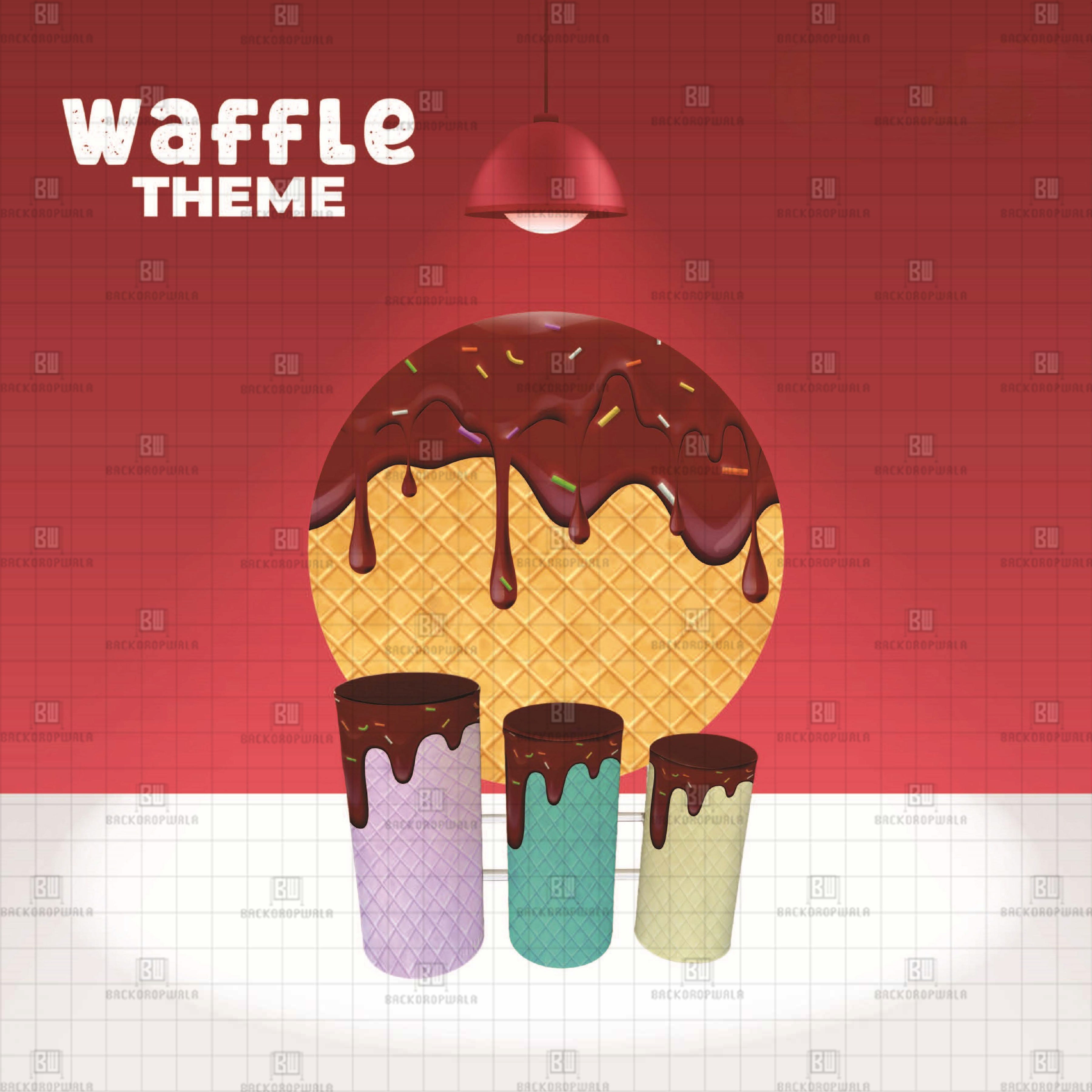 Waffle Theme Event Ring & Drum Cover Set