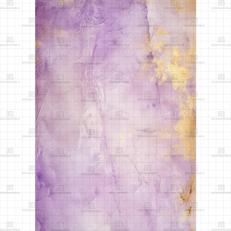 Purple And Gold Watercolor Texture Printed Product Backdrop