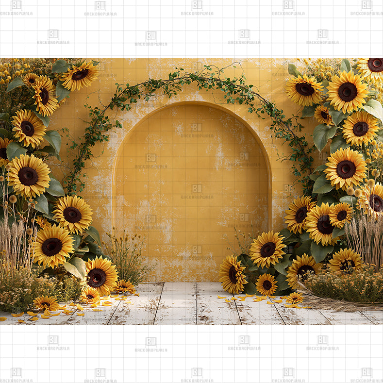 Garden Gate Flowers Printed Baby Backdrop