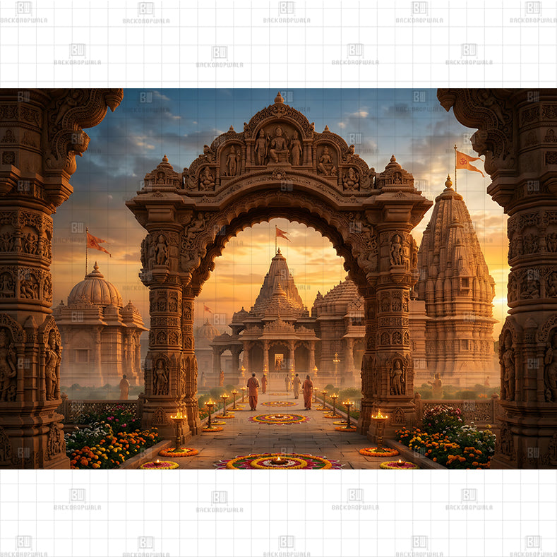Gateway to the Divine Printed Backdrop