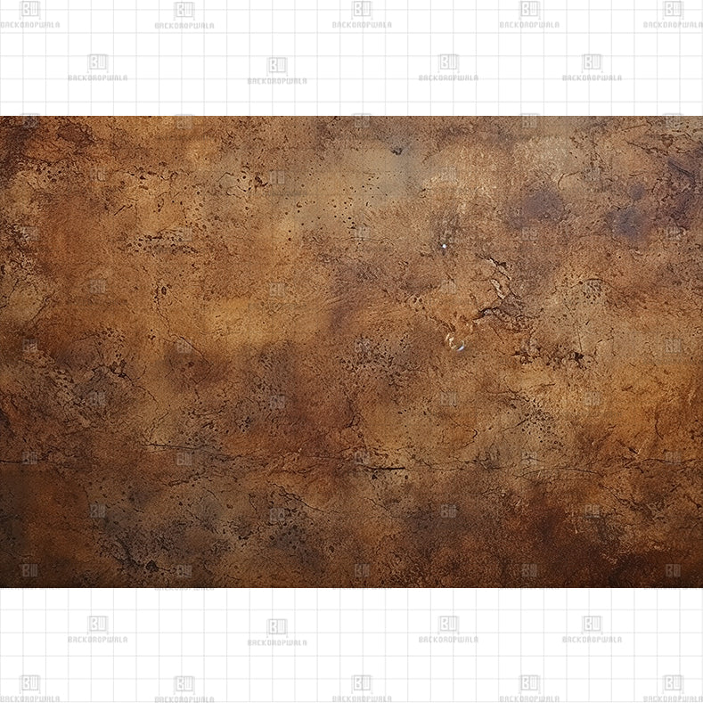 Dirty Brown Printed Baby Backdrop