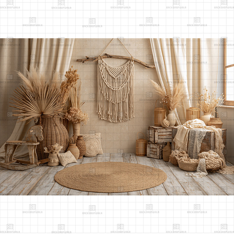 Sunbeam Arch Printed Baby Backdrop