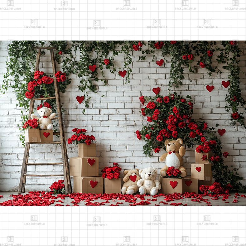 Romantic Whispers Printed Backdrop