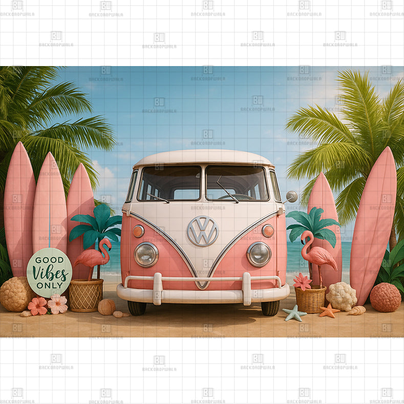 Paradise decor printed Baby Backdrop