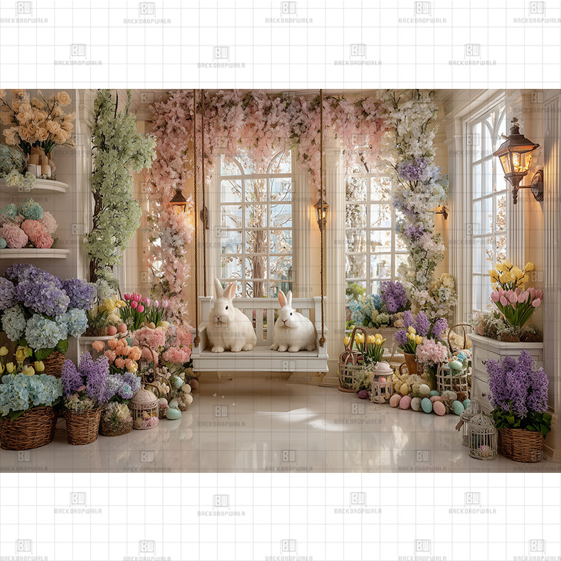 Peter Rabbit’s Village Square Printed Baby Backdrop