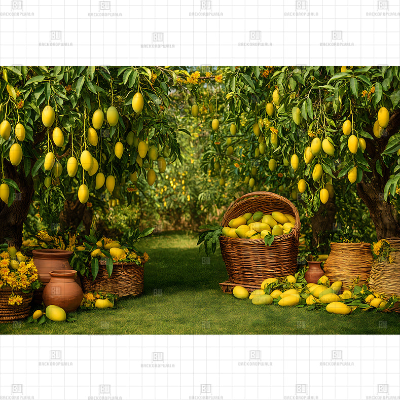 Rustic Mango Farm Printed Baby Backdrop