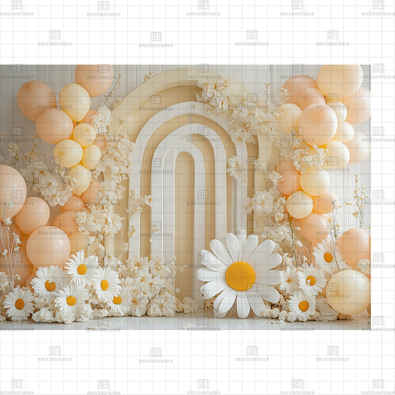 Baby Doll Birthday Printed Baby Backdrop