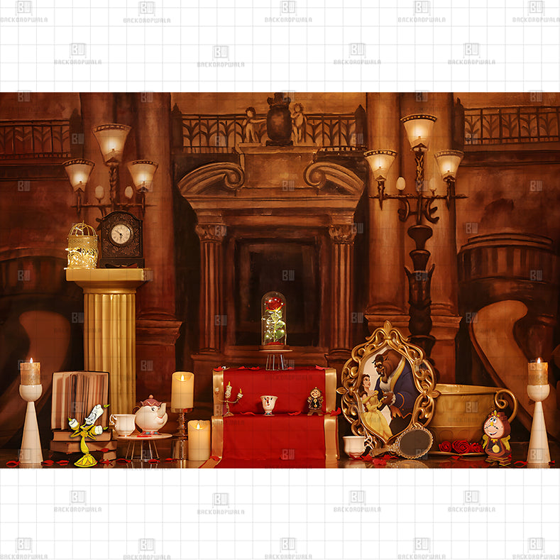 Beast Castle Printed Baby Backdrop
